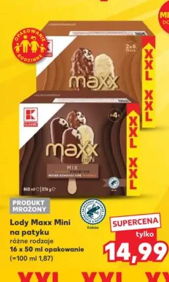 Lody Maxx Mini na patyku K-Classic