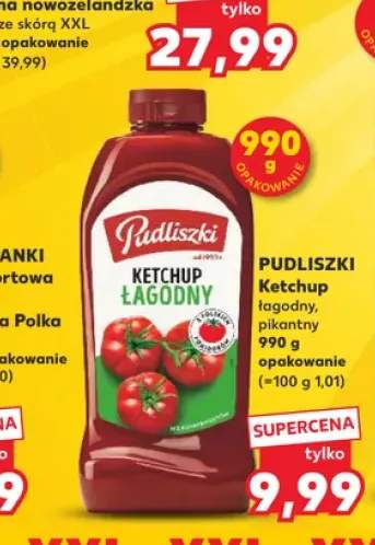 Ketchup łagodny Pudliszki +1 wariant