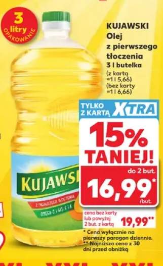 Olej rzepakowy Kujawski z pierwszego tłoczenia