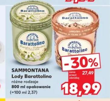 Lody Barattolino Vaniglia e Pistacchio Sammontana +1 wariant