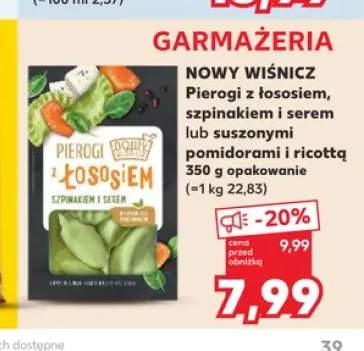 Pierogi z łososiem szpinakiem i serem Nowy Wiśnicz +1 wariant