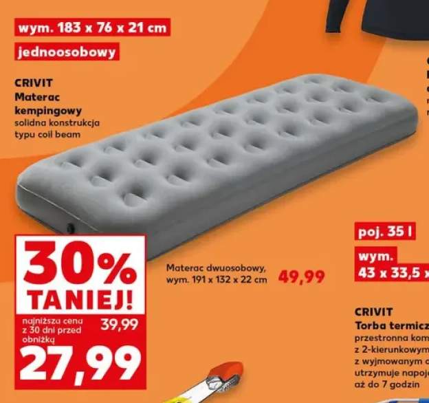 Materac kempingowy jednoosobowy Crivit +1 wariant