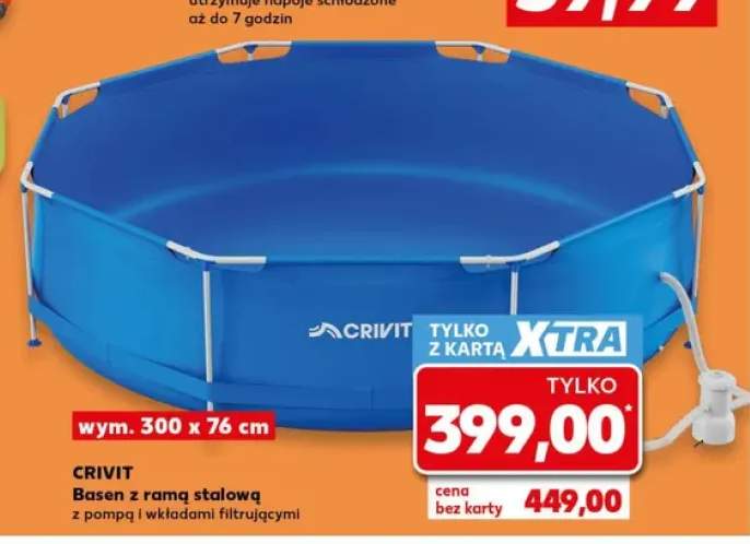 Basen z ramą stalową Crivit