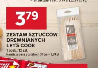 Zestaw sztućców drewnianych Let's Cook