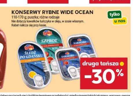 Konserwa rybna Śledź po gdańsku Wide Ocean +2 warianty