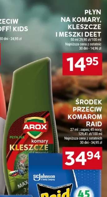 Płyn na komary kleszcze i meszki Deet Arox