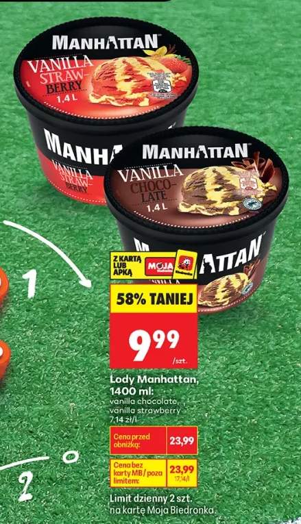 Lody Manhattan Vanilla Chocolate +1 wariant