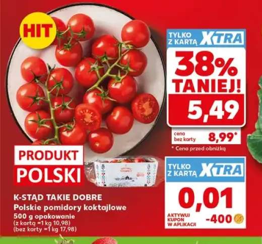Polskie pomidory koktajlowe K-Stąd Takie Dobre