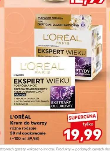 Krem do twarzy L'Oreal Ekspert Wieku 50+ +1 wariant