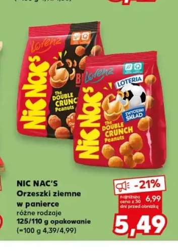 Orzeszki ziemne w panierce Nic Nac's The Double Crunch Peanuts