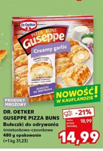 Bułeczki do odrywania śmietankowo-czosnkowe Dr. Oetker Guseppe Pizza Buns