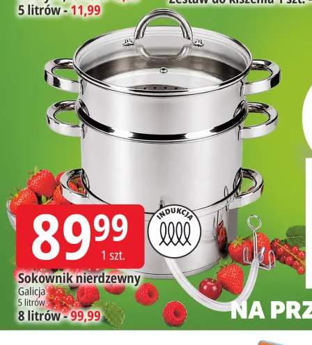 Sokownik nierdzewny Galicja 8 l +1 wariant