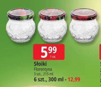 Słoiki Florentyna 3-pak 215 ml +1 wariant
