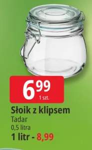 Słoik z klipsem Tadar 0,5 l