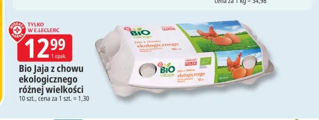 Bio Jaja z chowu ekologicznego Bio Village