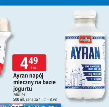 Ayran napój mleczny na bazie jogurtu Müller