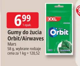 Gumy do żucia Orbit +1 wariant