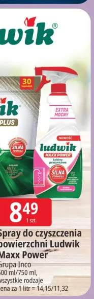 Spray do czyszczenia powierzchni Ludwik Maxx Power 600 ml