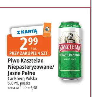 Piwo Kasztelan Jasne Pełne +1 wariant