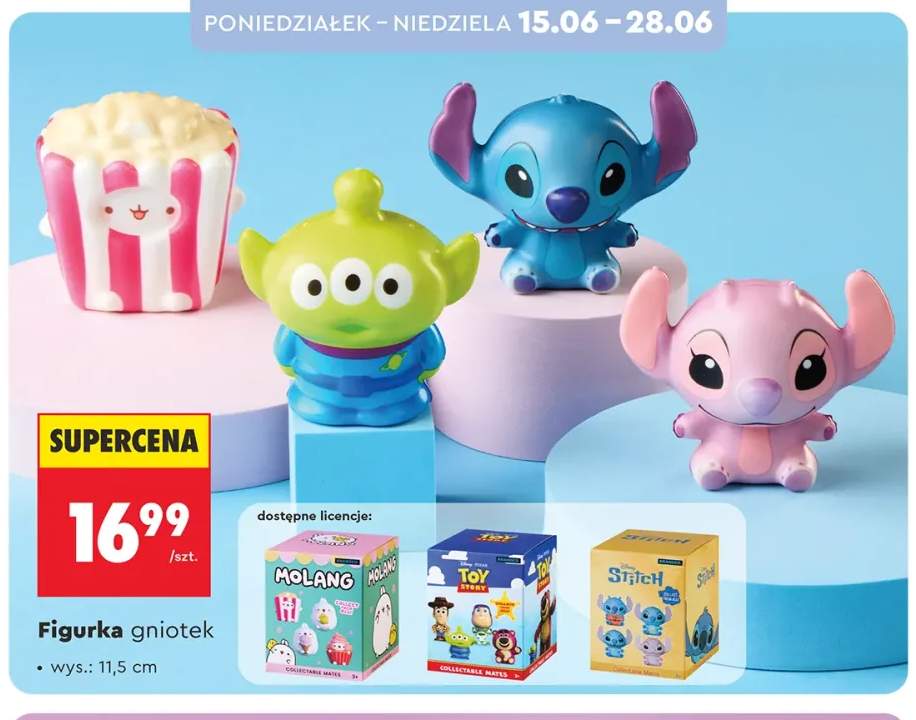 Figurka gniotek Molang 11,5 cm +2 warianty