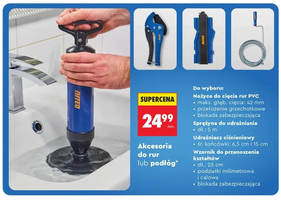 Nożyce do cięcia rur PVC NITEO +3 warianty