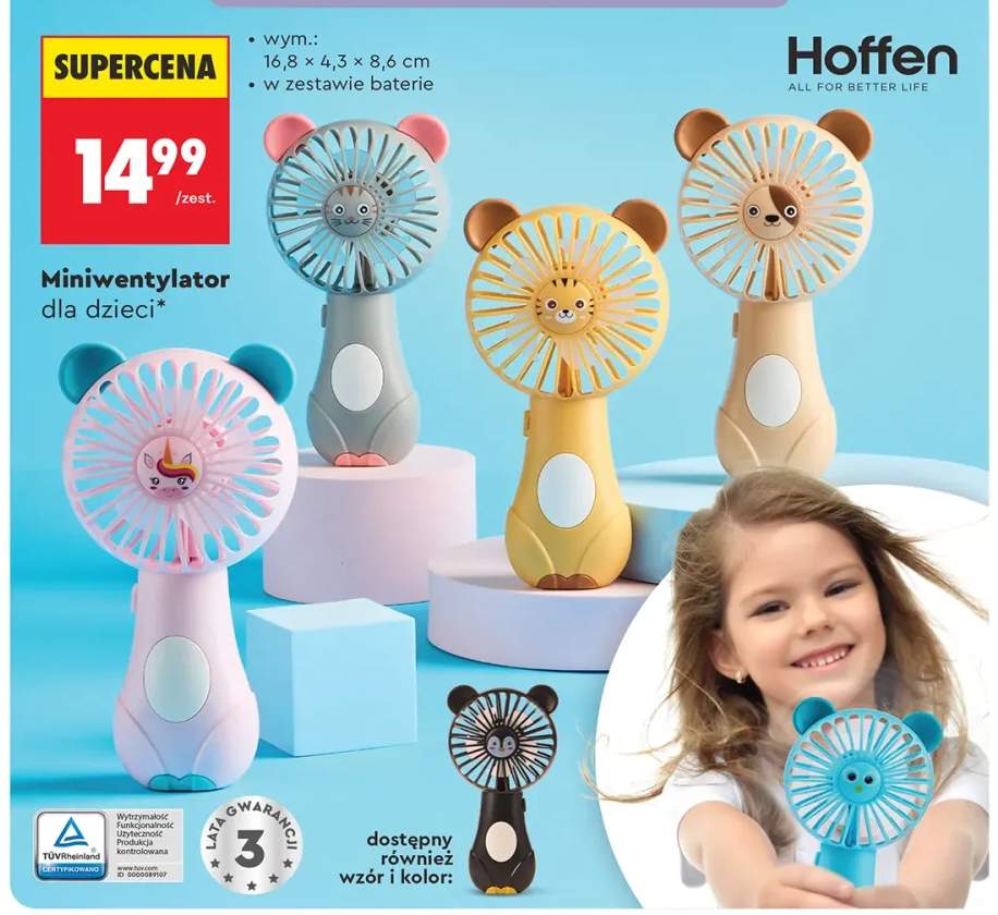 Miniwentylator dla dzieci Hoffen