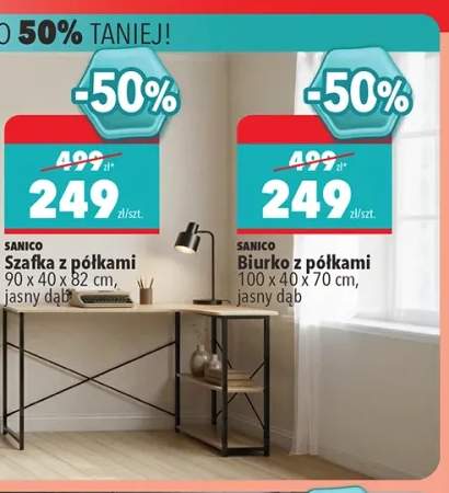 Biurko z półkami Sanico