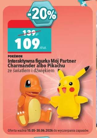 Interaktywna figurka Pokémon Mój Partner Charmander ze światłem i dźwiękiem +1 wariant