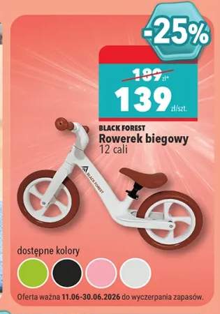 Rowerek biegowy Black Forest 12 cali