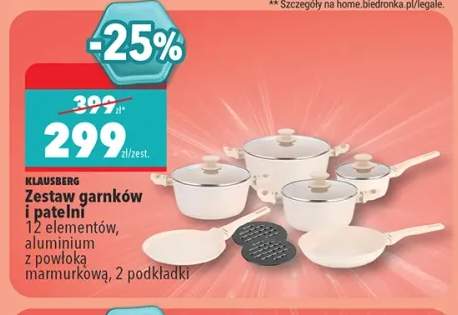 Zestaw garnków i patelni Klausberg