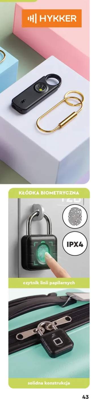 Kłódka biometryczna Hykker
