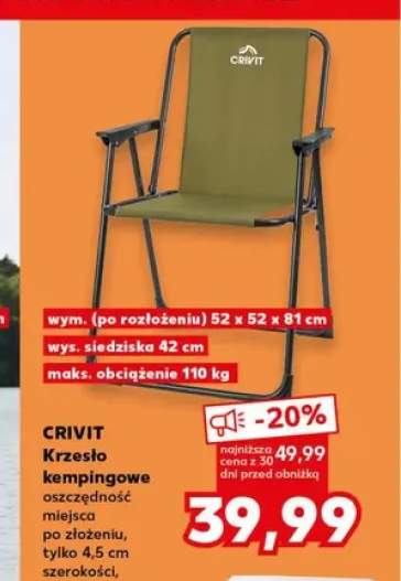 Krzesło kempingowe CRIVIT