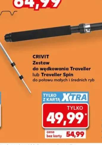Zestaw do wędkowania Traveller Crivit +1 wariant
