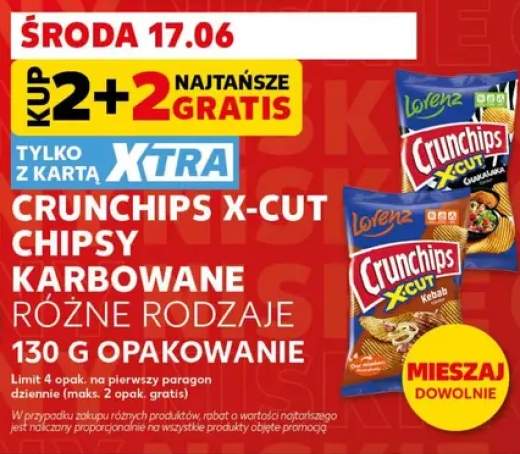 Chipsy karbowane Crunchips X-Cut Chakalaka +1 wariant