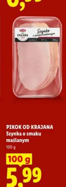 Szynka o smaku maślanym Pikok od Krajana