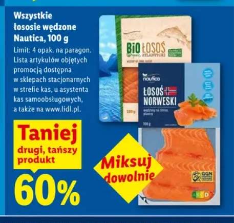 Bio Łosoś wędzony Nautica +1 wariant