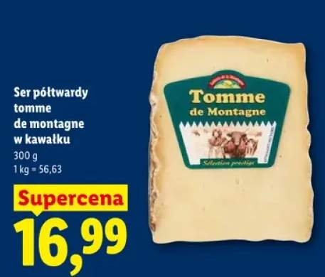 Ser półtwardy Tomme de Montagne w kawałku