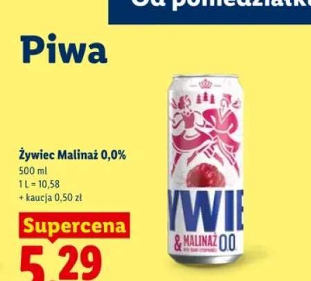 Piwo bezalkoholowe Żywiec Malinaż 0,0%