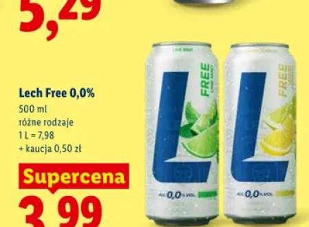 Piwo bezalkoholowe Lech Free Pomelo i Grejpfrut 0,0% +1 wariant