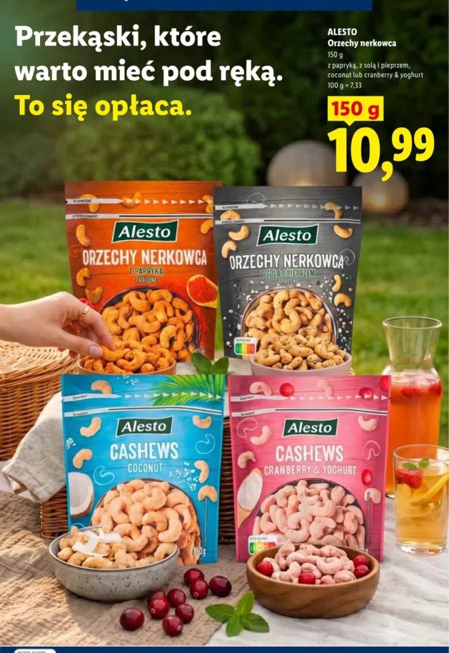 Orzechy nerkowca z papryką Alesto +3 warianty