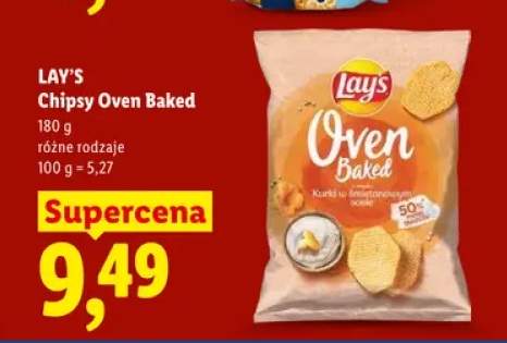 Chipsy Oven Baked Lay's kurki w śmietanowym sosie