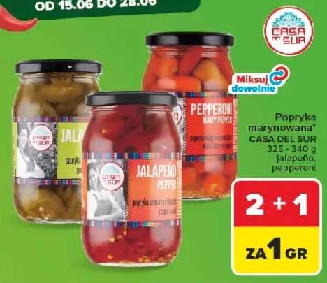 Papryka marynowana jalapeno zielona Casa Del Sur +2 warianty