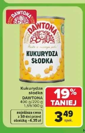 Kukurydza słodka Dawtona