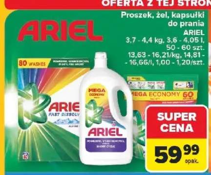 Proszek do prania Ariel +2 warianty