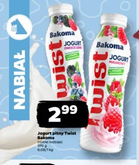 Jogurt pitny Twist Bakoma