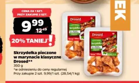 Skrzydełka pieczone w marynacie klasycznej Drosed