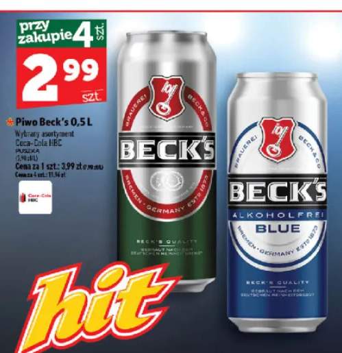 Piwo Beck's +1 wariant