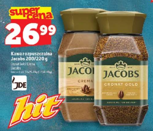 Kawa rozpuszczalna Jacobs Crema +1 wariant