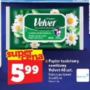 Papier toaletowy nawilżany Velvet