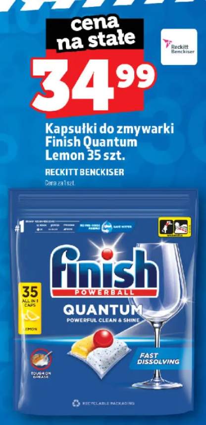 Kapsułki do zmywarki Finish Quantum Lemon